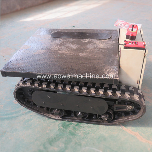 Remote control rubber track undercarriage Crawler chassis system 1 ton 2 ton 300kgs 500kgs